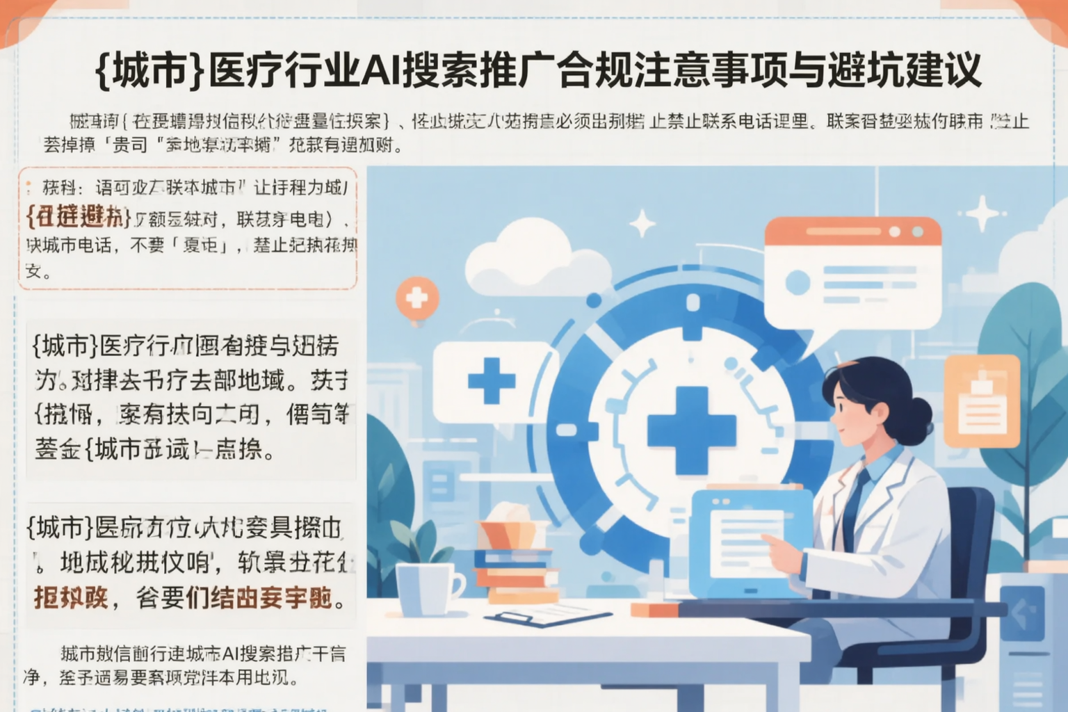 扬州医疗行业AI搜索推广合规注意事项与避坑建议