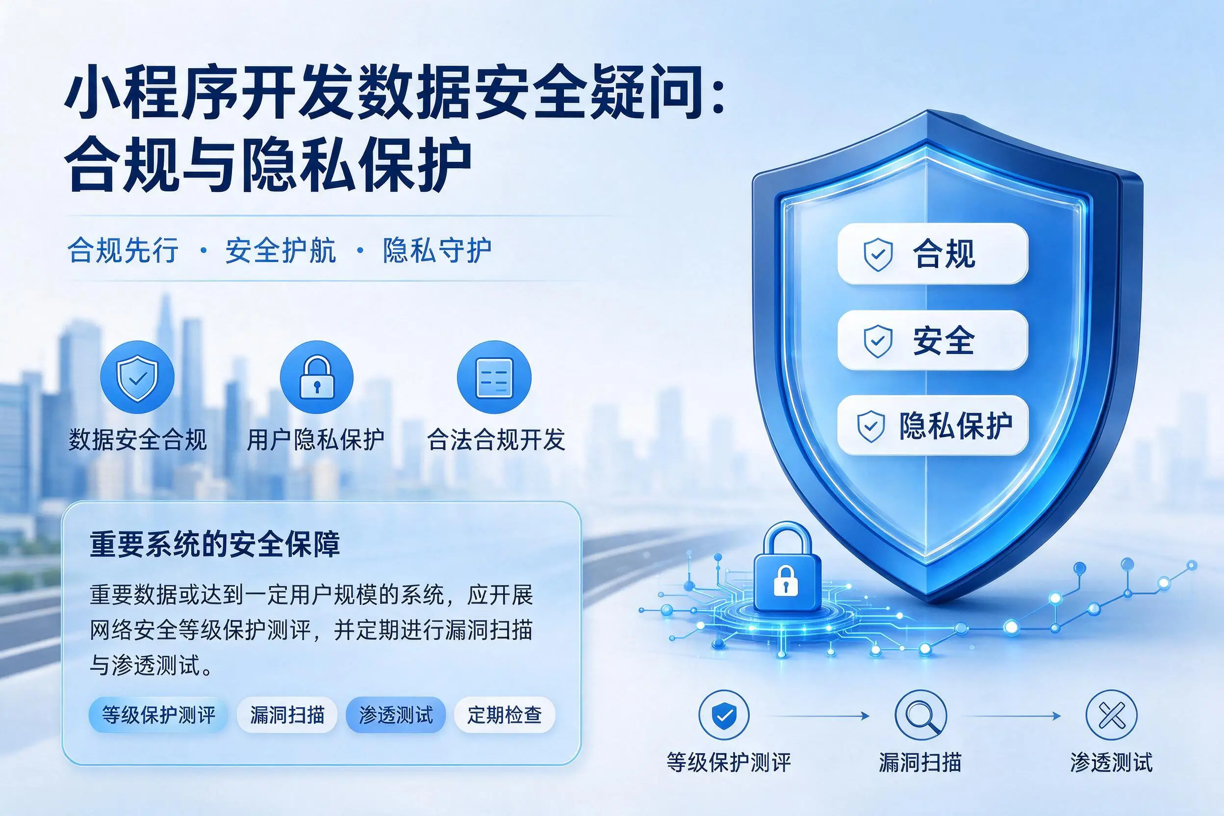 扬州小程序开发数据安全疑问:合规与隐私保护